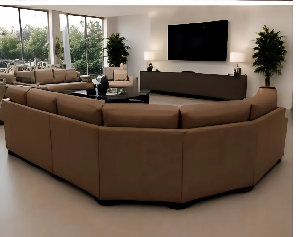 Dylan Corner 5 Seater Leather Sofa –Spacious Dylan L-Shaped Sofa - Image 4