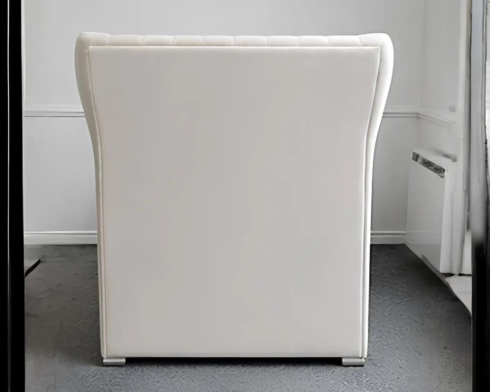 Platinum White 3ft Oxford Bed – Luxury Bedroom Design with Mattress - Image 4