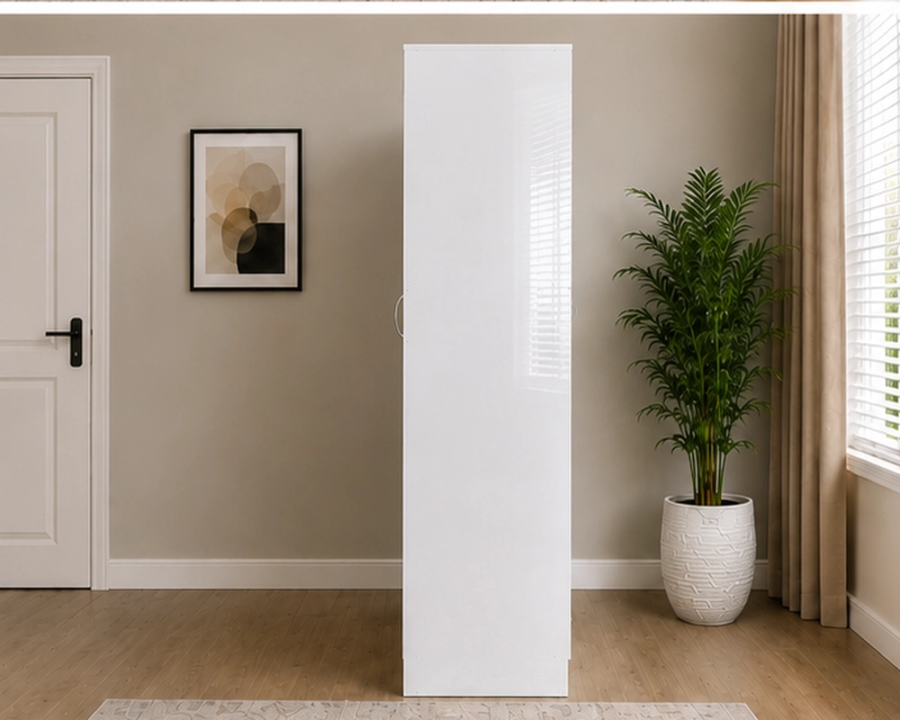 White 3 Door Wardrobe – 3 Door Wardrobe with 2 Mirrors & 2 Drawers - Image 3